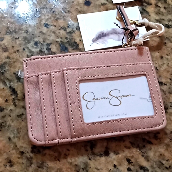 Jessica Simpson Wallet. NWT. Powder Blush. With built in Key Chain. - Picture 5 of 11